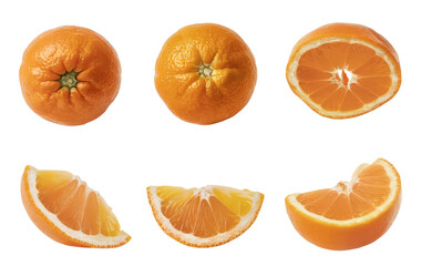 Isolated PNG Orange fruit , GENERATIVE AI