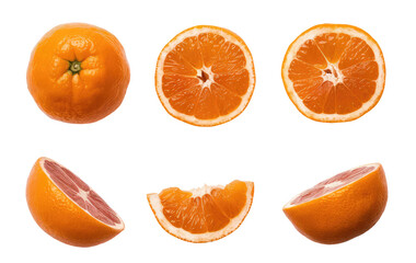 Isolated PNG Orange fruit , GENERATIVE AI