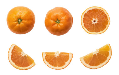 Isolated PNG Orange fruit , GENERATIVE AI