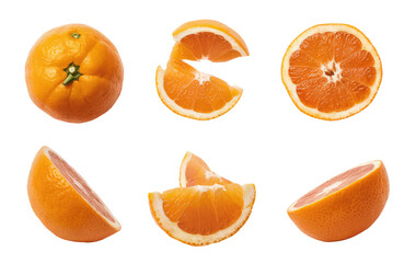 Isolated PNG Orange fruit , GENERATIVE AI