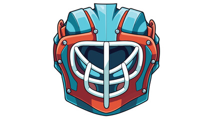 Goalie mask icon. Clipart image isolated on white b