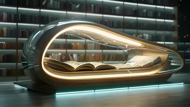 The library app allows users to read books on their personal devices.