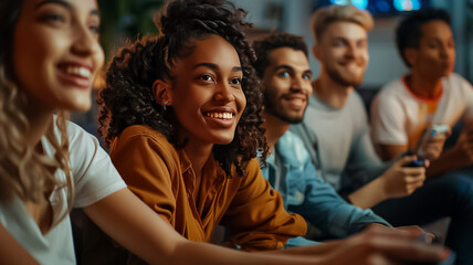 Fototapeta premium Group of People Playing Games A diverse group of peoples