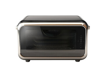 Fototapeta premium Modern Black and Gold Air Fryer Oven