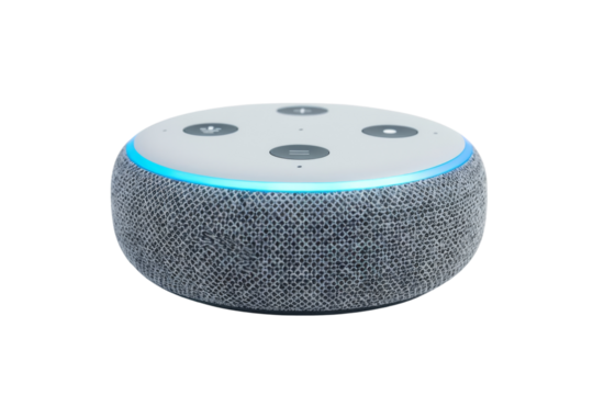 Smart Speaker with Blue Light