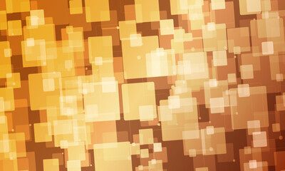 Polygon cube mosaic background in dark orange colors. abstract squares glass.