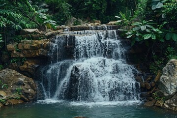 Obraz premium waterfall in the forest