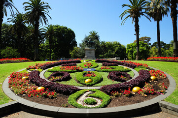 Colourful flowers at the Royal Botanic Gardens, Melbourne, Victoria, Australia