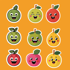 sticker designs of a cute animals
