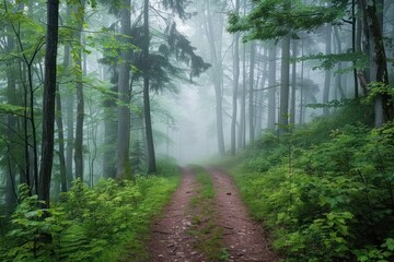 Obraz premium morning in the forest