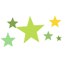 Star cute sticker isolated on transparent background png royalty-free image. Free for use & download.
