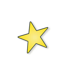 Star cute sticker isolated on transparent background png royalty-free image. Free for use & download.
