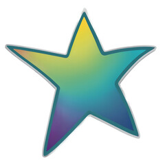 Star cute sticker isolated on transparent background png royalty-free image. Free for use & download.
