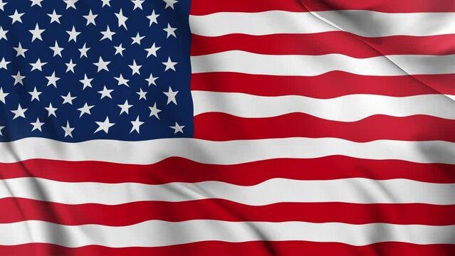 united states shiny realistic 3d background national waving flag