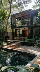 Fototapeta premium house in the jungle