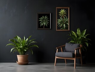 Modern Living Room with Green Sectional concept