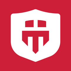 Fototapeta premium m castle logo design icon 