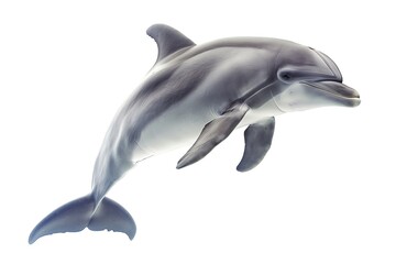 Fototapeta premium Dolphin isolated on white background