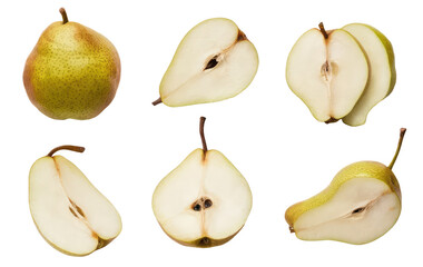 Isolated PNG Pear Fruit, GENERATIVE AI