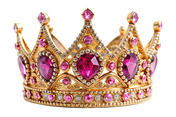 golden crown isolated on white