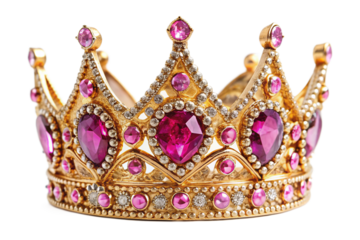 golden crown isolated on white