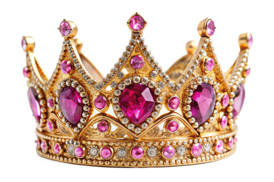 golden crown isolated on white
