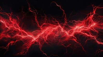 red lightning on sky background