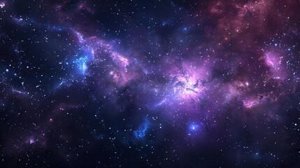 Fototapeta premium Cosmic Nebula with a Symphony of Colors