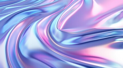 shiny pink and silver pastel metallic 3d render background