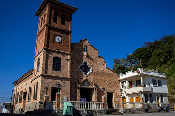 Historical famous Sanctuary of San Antonio de Arma located in corregimiento of Arma in the Municipality of Aguadas in Caldas, Colombia.