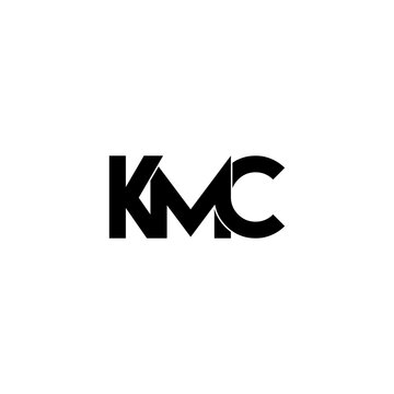 kmc initial letter monogram logo design