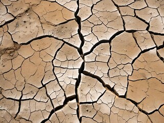 dry cracked earth background