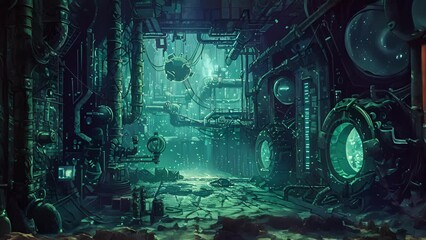 An abandoned laboratory where an experiment gone wrong has turned into a maze of dark matter with looming danger lurking around every corner.