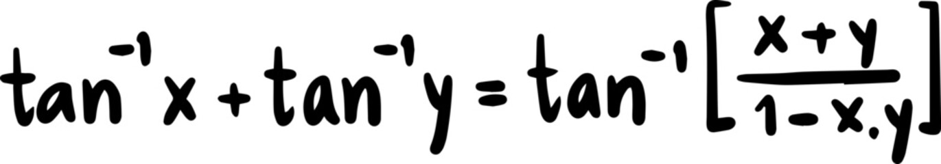 inverse trigonometric functions handwritten