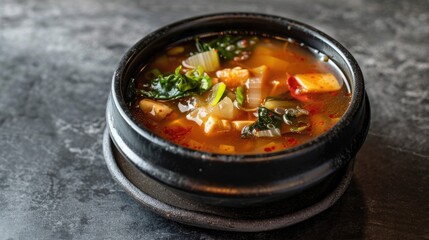 Korean Dish Featuring Cold Acorn Jelly Soup
