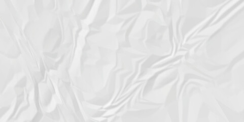 White wrinkly backdrop paper background. panorama grunge wrinkly paper texture background, crumpled pattern texture. paper crumpled texture. white fabric crushed textured crumpled.