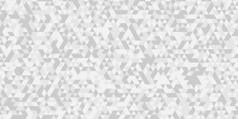 Abstract digital grid light pattern white Polygon Mosaic triangle Background, business and corporate background. Vector geometric technology gray and white triangle element light background. 