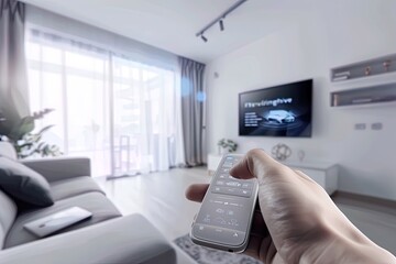 Hand handling remote control television