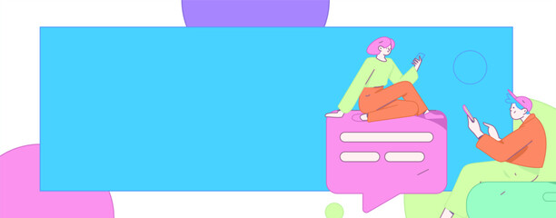 Communicate with consultants flat vector character concept operation hand drawn illustration
