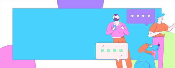 Communicate with consultants flat vector character concept operation hand drawn illustration
