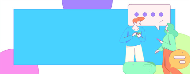 Communicate with consultants flat vector character concept operation hand drawn illustration
