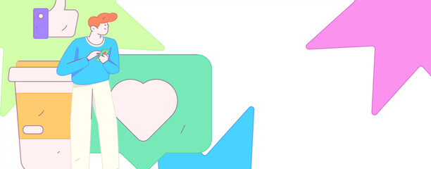 Communicate with consultants flat vector character concept operation hand drawn illustration
