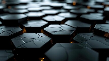 Fototapeta premium modern style hexagon arrangement with gradient colors for wallpaper or background