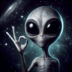 alien in space, science fiction, fun, OK,