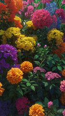 The flowers are colorful and look beautiful.