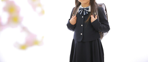ランドセルと女の子