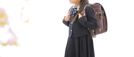 ランドセルと女の子