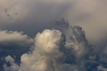 beautiful blue sky and white clouds