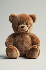 Obraz premium An elegant, heatable plush toy, designed with soft, velvety textures, in a warm, muted color palette, set against a cozy, minimalist background