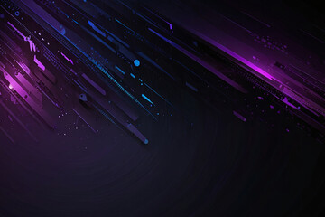 Abstract gaming technology background in black and purple. Ideal for business presentations, banners, covers, web, flyers, posters, and more.